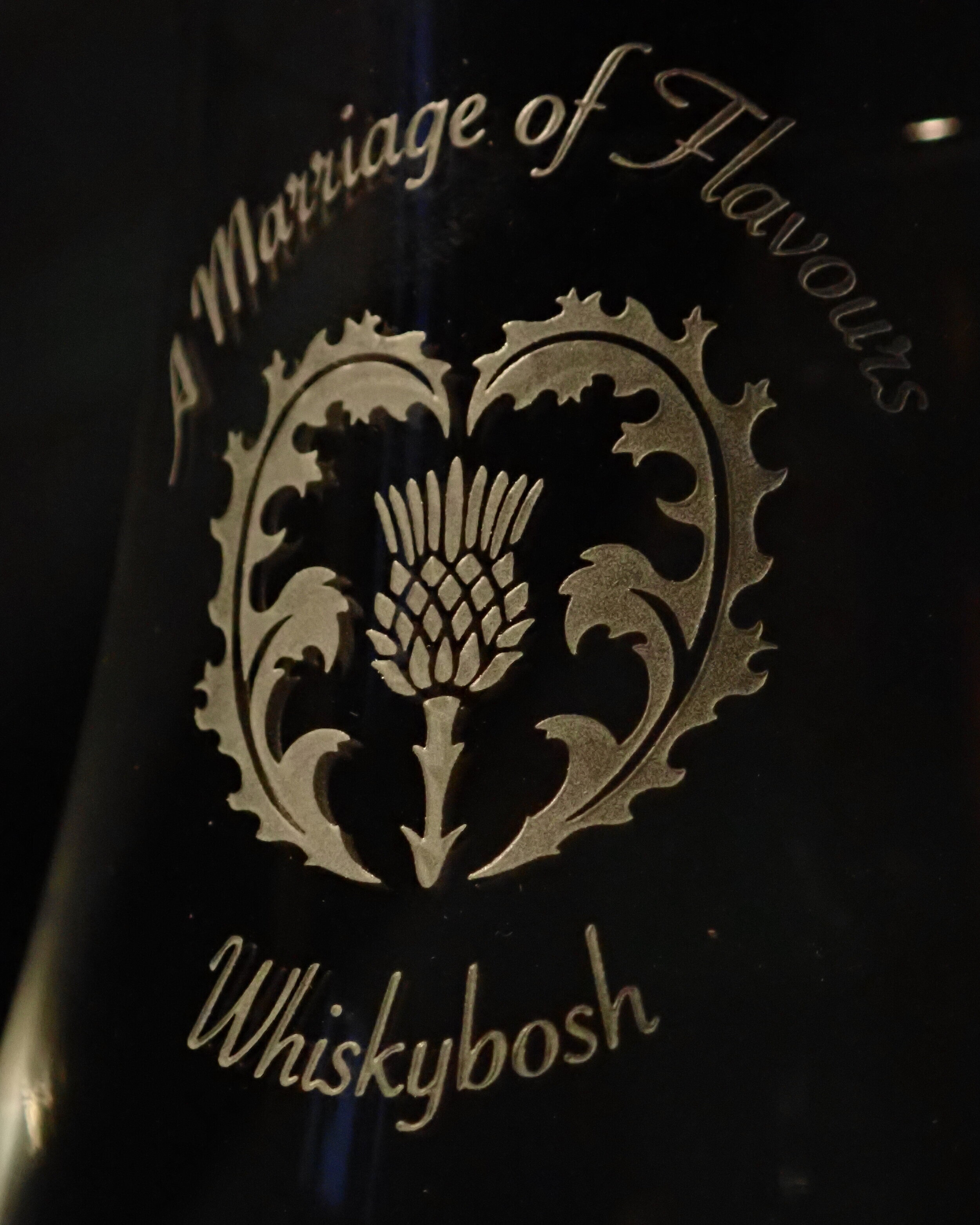 Bespoke whisky tasting glass.